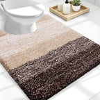 OLANLY Luxury Toilet Rugs U-Shaped 24x20, Extra Soft and Absorbent Microfiber by OLANLY