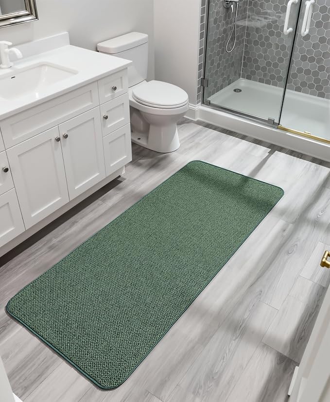 Bosap Bath Mat, Ultra Thin Bathroom Runner Rugs, Large Bath Mats - Image 6
