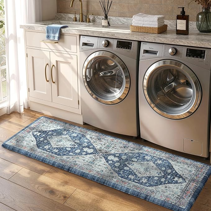 Collive Boho Kitchen Floor Mats, Cushioned Anti Fatigue Kitchen Runner Rugs - Image 8