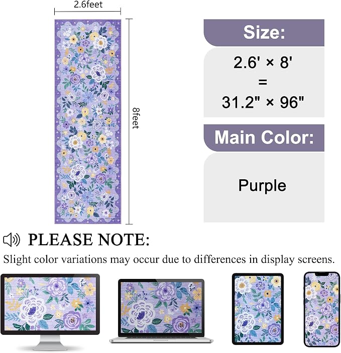 DUKINO Runner Rug, 2.6x8 Kitchen Rug - Image 2