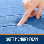 OLANLY Memory Foam Bath Mat 30x20, Super Soft Absorbent Bathroom Rugs, Quick Dry - Image 5