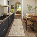 Machine Washable Hallway Runner Rug: 2'6"x8' Kitchen Rugs Stain Resistant Non - Image 2