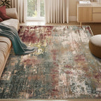 RELEANY Washable Area Rugs 5'x7' Non-Slip Modern Abstract Soft by RELEANY
