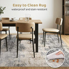10x12 Area Rug Living Room: Washable Large Abstract Modern Soft Rug Stain - Image 6