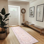 RELEANY Area Rugs Runner 2'x8' Washable Non-Slip, Floral Vintage Distress - Image 2