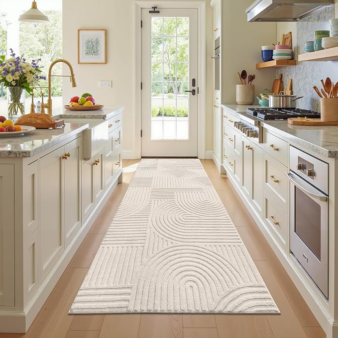 Pauwer 3x8 Washable Area Rugs for Living Room Modern Beige Solid Color Soft - Image 9