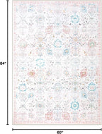 Lahome Flavie Soft Nursery Rug, Washable Area Rugs 5x7 - Image 2