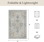 GENIMO Outdoor & Indoor Area Rug 5'x8', Waterproof, Non-Shedding, Easy Cleaning - Image 2