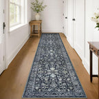 KILOCOCO Runner for Hallway 3x14 Runner Rug Printed Vintage Floral Washable Rug - Image 4