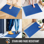 HIYARD Sturdy Front Door Mat, Absorbent Muddy Dirt Resist Welcome Door Mats - Image 4