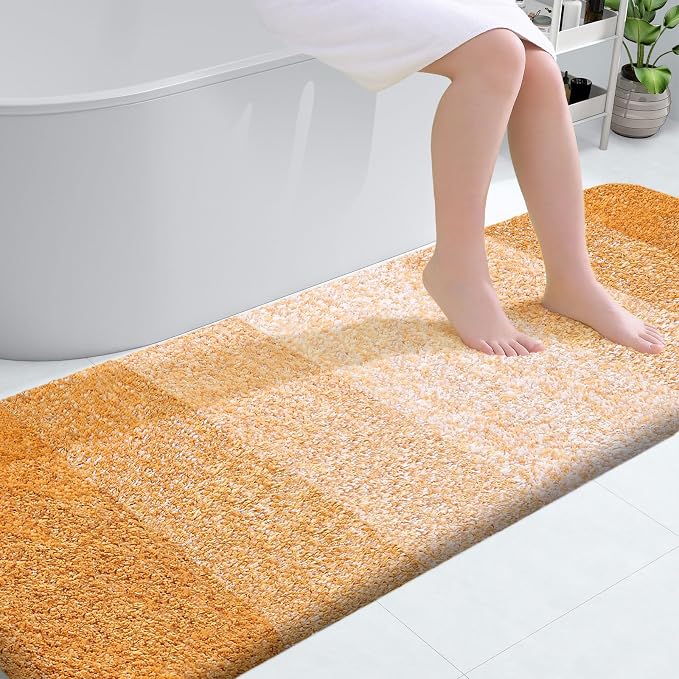 OLANLY Bathroom Runner Rugs Mat 70x24, Extra Soft Absorbent Microfiber Bath Rugs by OLANLY