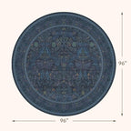 Washable 8ft Large Round Area Rug - Image 2