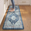 Collive Boho Kitchen Floor Mats, Cushioned Anti Fatigue Kitchen Runner Rugs by Collive