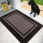 PURRUGS Dirt Trapping Door Mat 24" x 36", Non-Slip Machine Washable Entryway Rug by PURRUGS