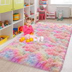 Rainbow Rugs 5x8 Ft Fluffy Plush Area Rugs - Image 9