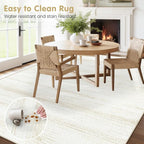 Washable Rug 5x7 Area Rugs: Modern Geometric Rugs - Image 8