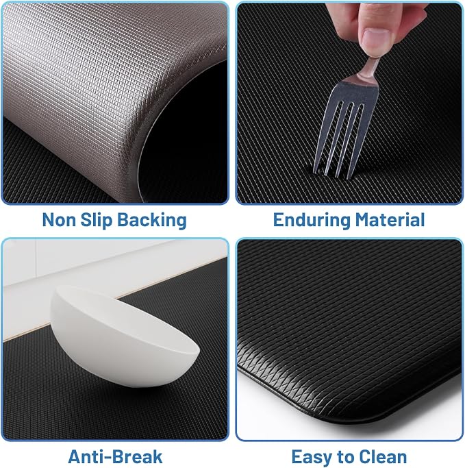 StepLively Kitchen Mat, Cushioned Kitchen Mats - Image 3