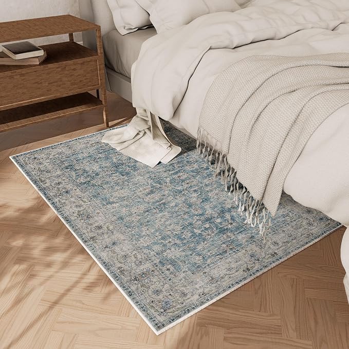 Machine Washable Entryway Throw Rug: Door Mat Indoor Entrance 2x3 Rug Boho - Image 3