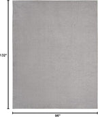 Nourison Home Nourison Essentials Silver Grey 8' x 11' Area Rug - Image 2