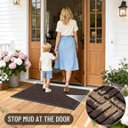 OLANLY Front Door Mat Outside Entrance 71x23, Heavy Duty Sturdy Natural Rubber - Image 7