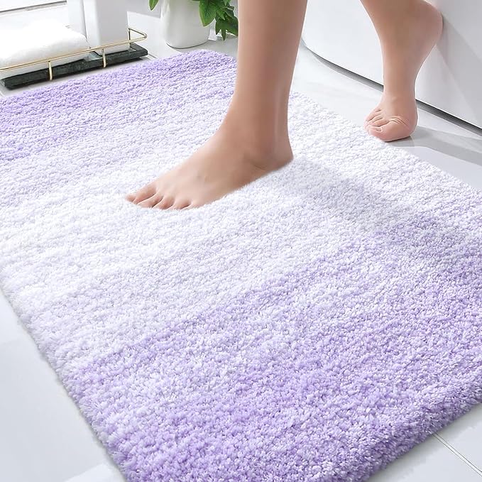 OLANLY Bathroom Rugs Mat 30x20, Extra Soft Absorbent Microfiber Bath Rugs by OLANLY