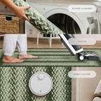 Maples Rugs Marion Bohemian Braided-Style Print Runner Rug – Made in USA – - Image 7