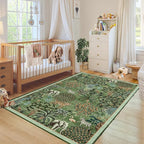 GarveeHome Jungle Animal Print Rug 4x6 Washable Area Rugs - Image 3