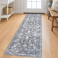 KILOCOCO Hallway Runner 2x6 Rug Runner Printed Vintage Floral Washable Kitchen by Kilococo