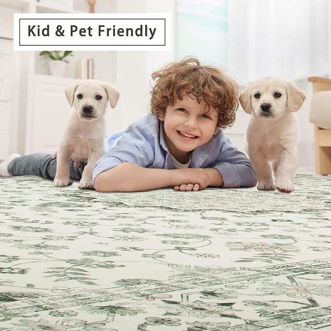 Srugn Washable Rugs 8x10 Area Rugs - Image 6