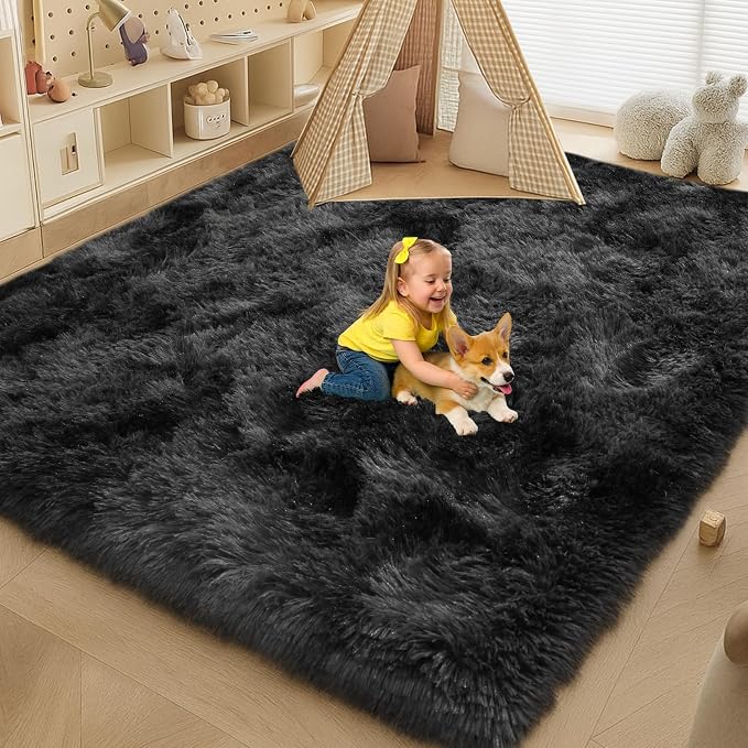 Large 9x12 Area Rug for Living Room, Soft Shag Rugs for Bedroom, Non-Slip Ultra - Image 5