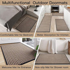 YDKGL Door Mat Entrance 24x35, Dirt Resistant and Absorbent, Non-Slip Rubber - Image 8