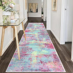 IOHOUZE Abstract Runner Rug 3x10 Ft Washable Runners - Image 8