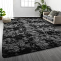 Deerhoo Large Shag Area Rugs 6 x 9, Tie-Dyed Plush Fuzzy Rugs by Deerhoo