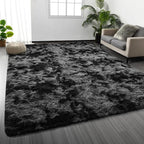 Deerhoo Large Shag Area Rugs 6 x 9, Tie-Dyed Plush Fuzzy Rugs by Deerhoo