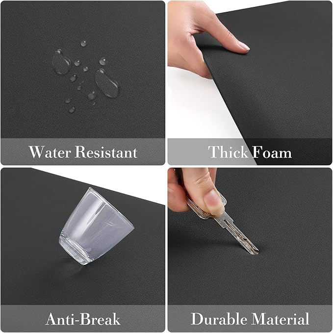 HappyTrends 2 PCS Kitchen Mat Cushioned Anti-Fatigue Floor Mat, Heavy Duty - Image 4
