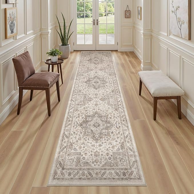 Vintage Hallway Runner Rug 2x6: Large Soft Washable Entryway - Image 5