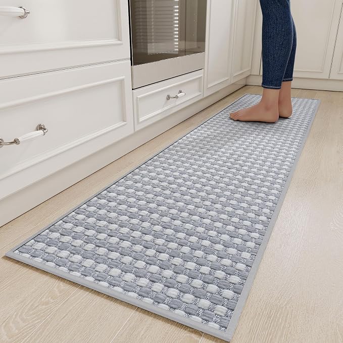 YDKGL Long Kitchen Runner Rugs Kitchen Mat Non Slip Washable, Super Absorbent by YDKGL