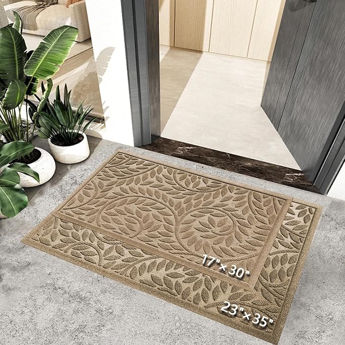 Bulijojo Front Door Mat Entrance, Durable Heavy Duty Welcome Mat, Thick - Image 5