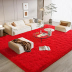 BENRON Soft Fluffy Rugs for Living Room 8 x 10 Red, Extra Large Area Rug for by BENRON