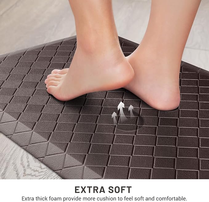 HappyTrends Kitchen Mat Cushioned Anti-Fatigue Kitchen Rug, Thick Waterproof - Image 4