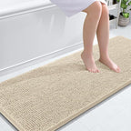 OLANLY Bathroom Runner Rugs 59x24, Extra Soft Absorbent Chenille Bath Rugs by OLANLY