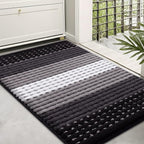Kitinjoy Indoor Outdoor Door Mat, 36x24 Non-Slip Absorbent Dirt Trapper by Kitinjoy