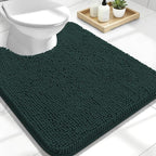 OLANLY Toilet Rugs U-Shaped 24x20, Extra Soft Absorbent Chenille Contour by OLANLY