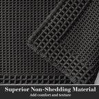 RESARE Waffle Bath Mat for Bathroom, Super Absorbent Bathroom Rugs Non Slip - Image 2