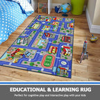 Capslpad Blue Car Road Kid Rug Carpet Playmat - Image 6