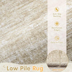 Washable Rug 8x10 Area Rugs: Modern Geometric Rugs - Image 3