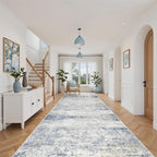 4x12 Runner Rug for Hallway, Low-Pile Wide Runner for Entryway, Long Washable - Image 5