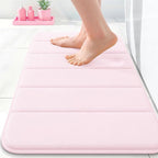 OLANLY Memory Foam Bath Mat 24x16, Super Soft Absorbent Bathroom Rugs, Quick Dry by OLANLY