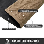 HIYARD Sturdy Front Door Mat, Absorbent Muddy Dirt Resist Welcome Door Mats - Image 5