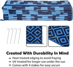 SAND MINE Waterproof Outdoor Rug 9x18 ft, Plastic Reversible Rug, Modern Area - Image 4